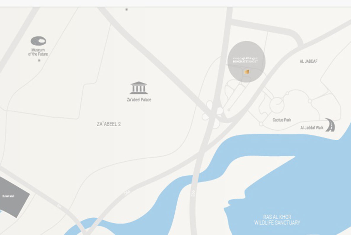 Binghatti Ghost Location in Al Jaddaf