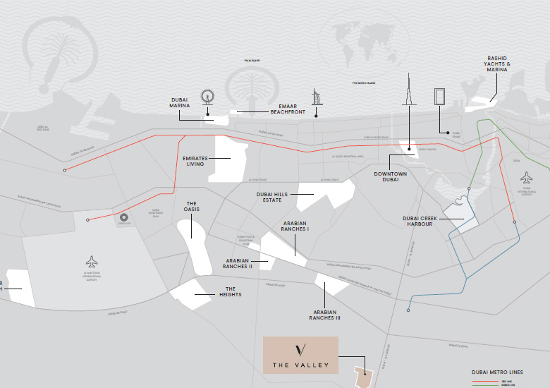 Location Map of Velora 2 The Valley Phase 2