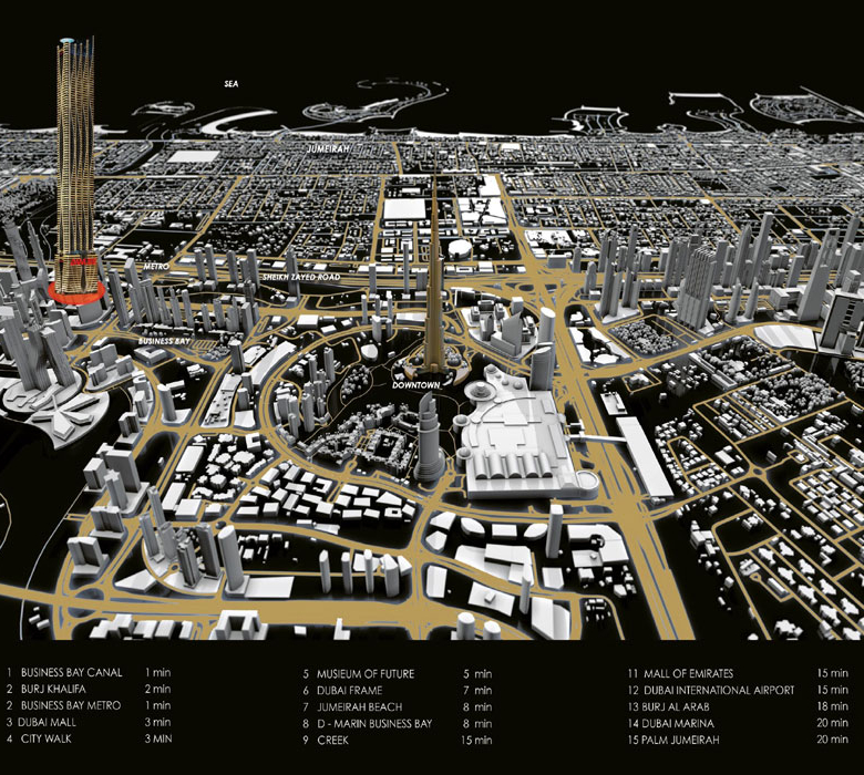 Bayz 101 Location Map